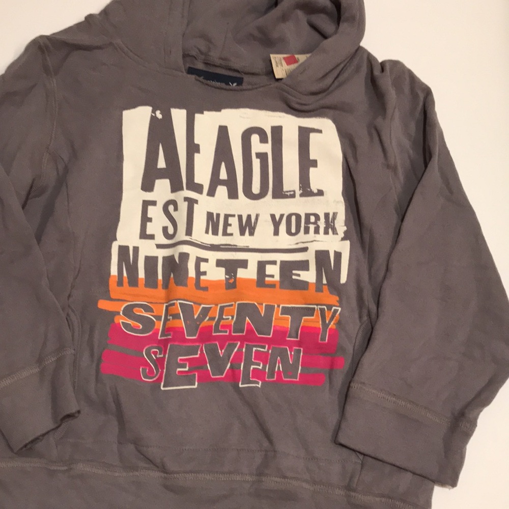 NWT American Eagle hoodie XL gray soft - Picture 3 of 8